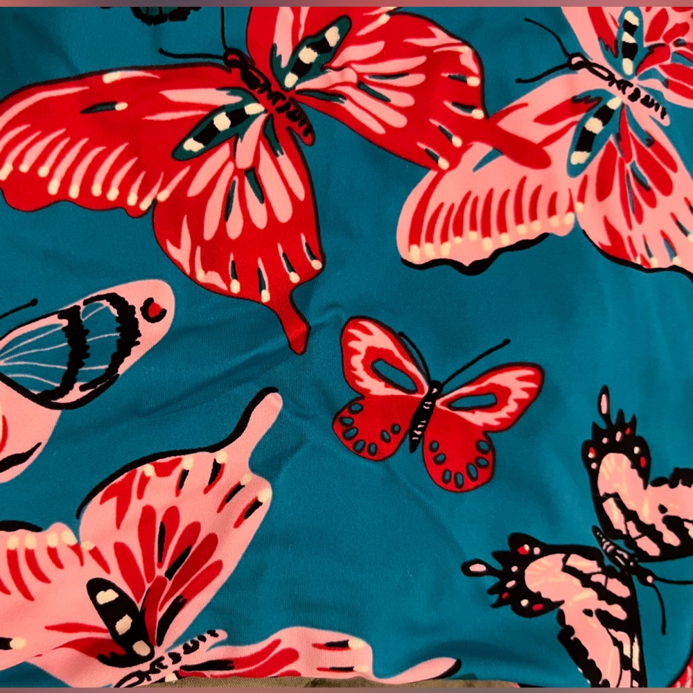 Hanna Andersson Swimsuit 12-18m (80) - Butterfly Print - Picture 4 of 6